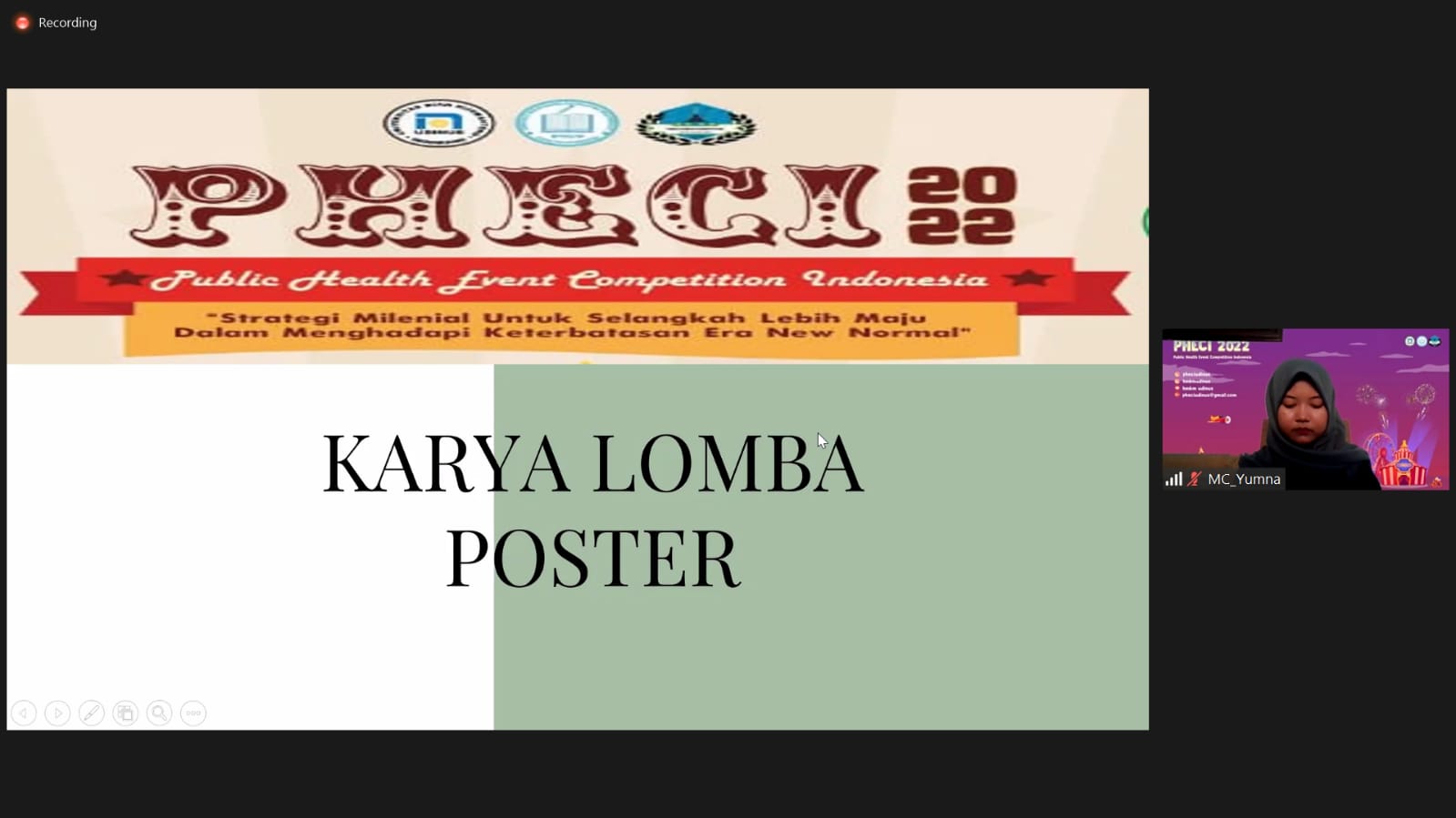 Penjurian lomba poster